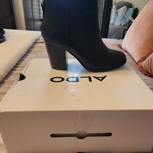 Aldo Women's Elegant Black Heeled Boots